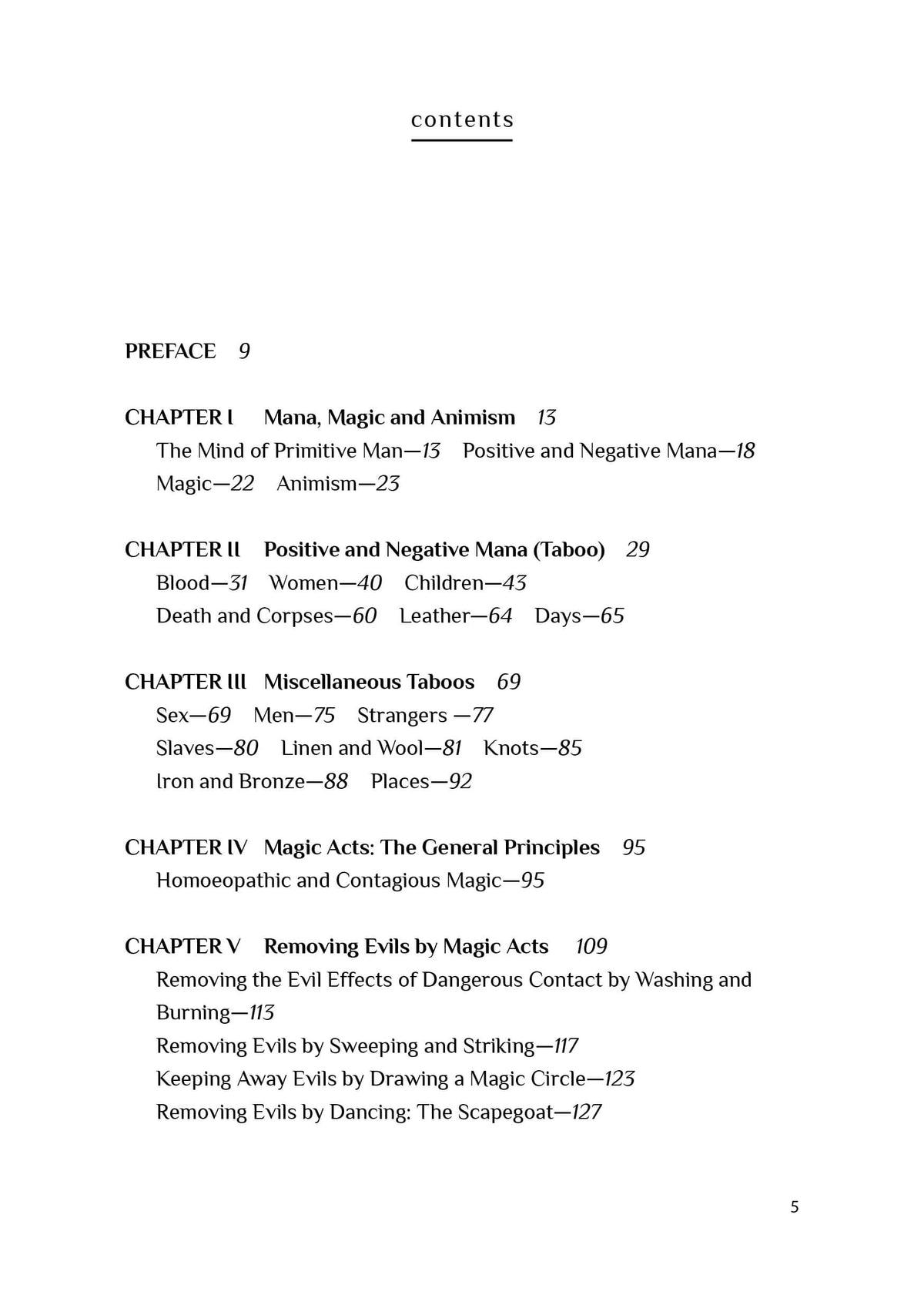 Taboo, Magic, Spirits