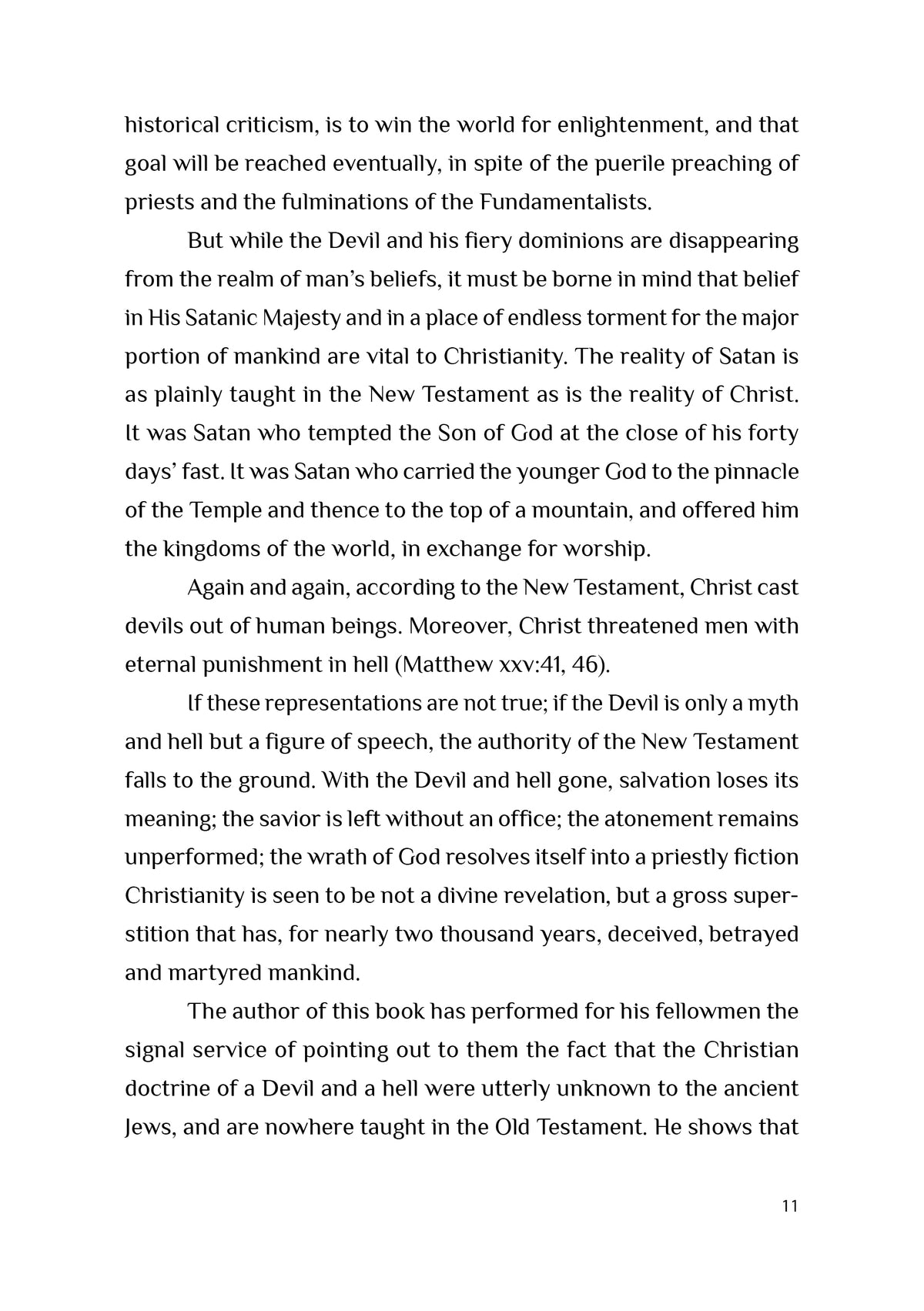 The Biography of Satan