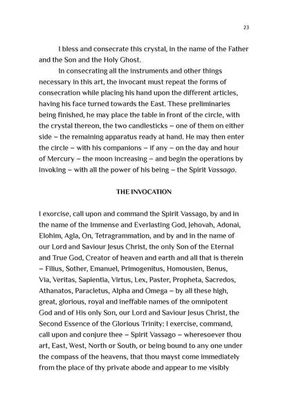 The Grand Grimore or Imperial Ritual of Magic