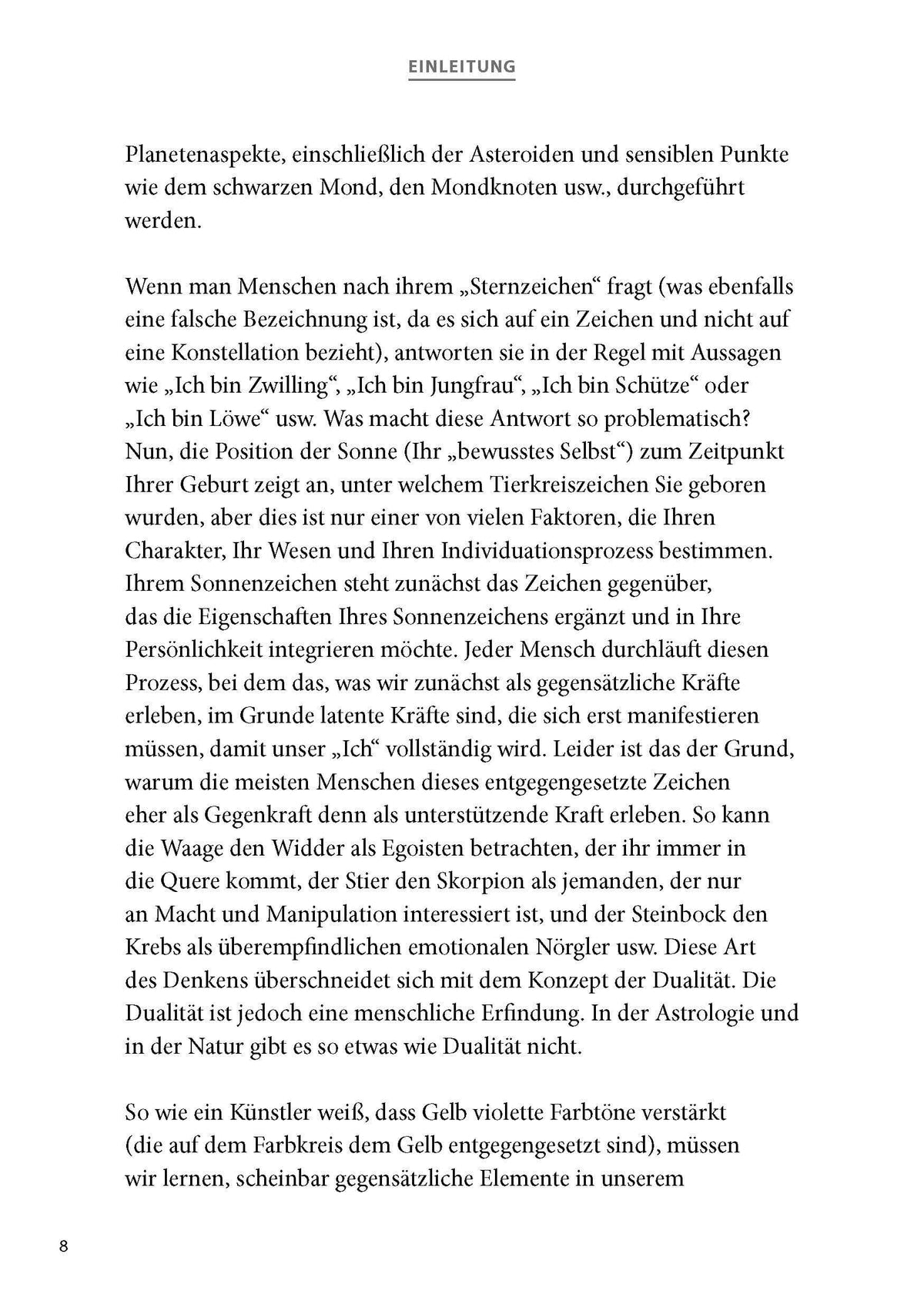 Sechs Achsen Astrologie