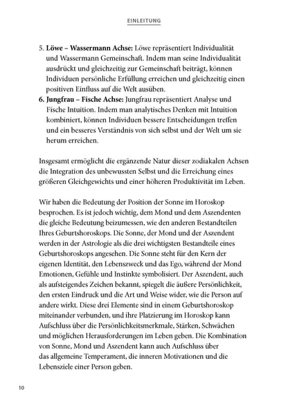 Sechs Achsen Astrologie