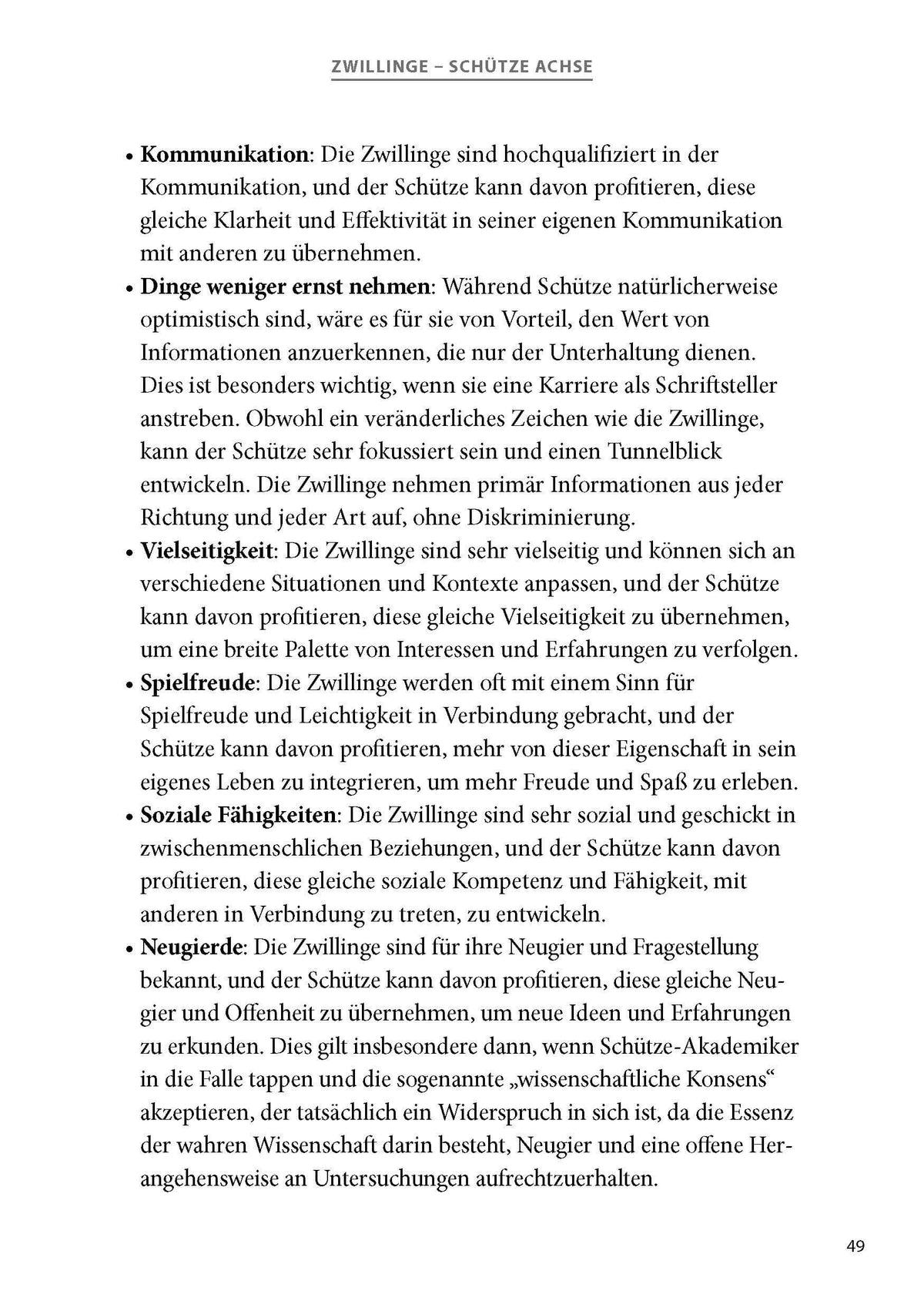 Sechs Achsen Astrologie