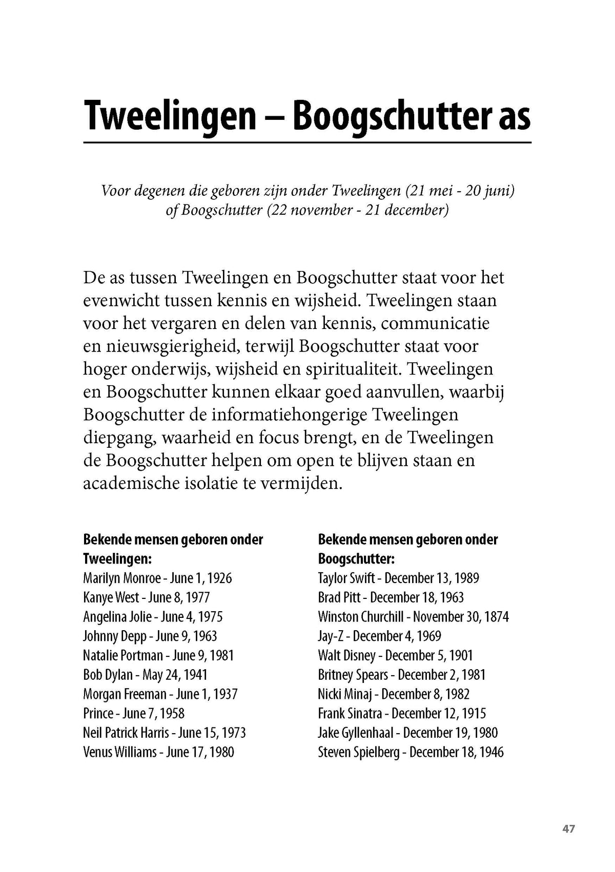 Zes Assen Astrologie