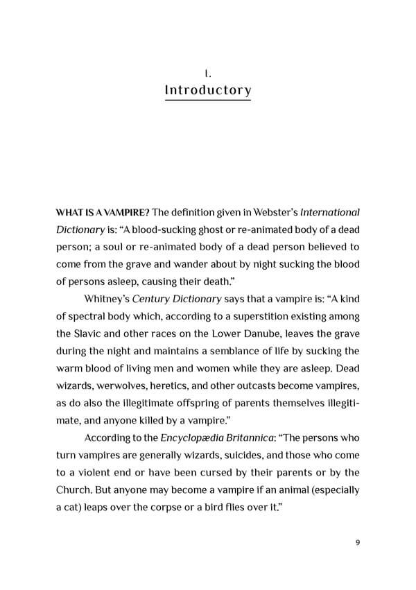 Vampires & Vampirism