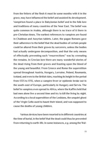 Vampires & Vampirism