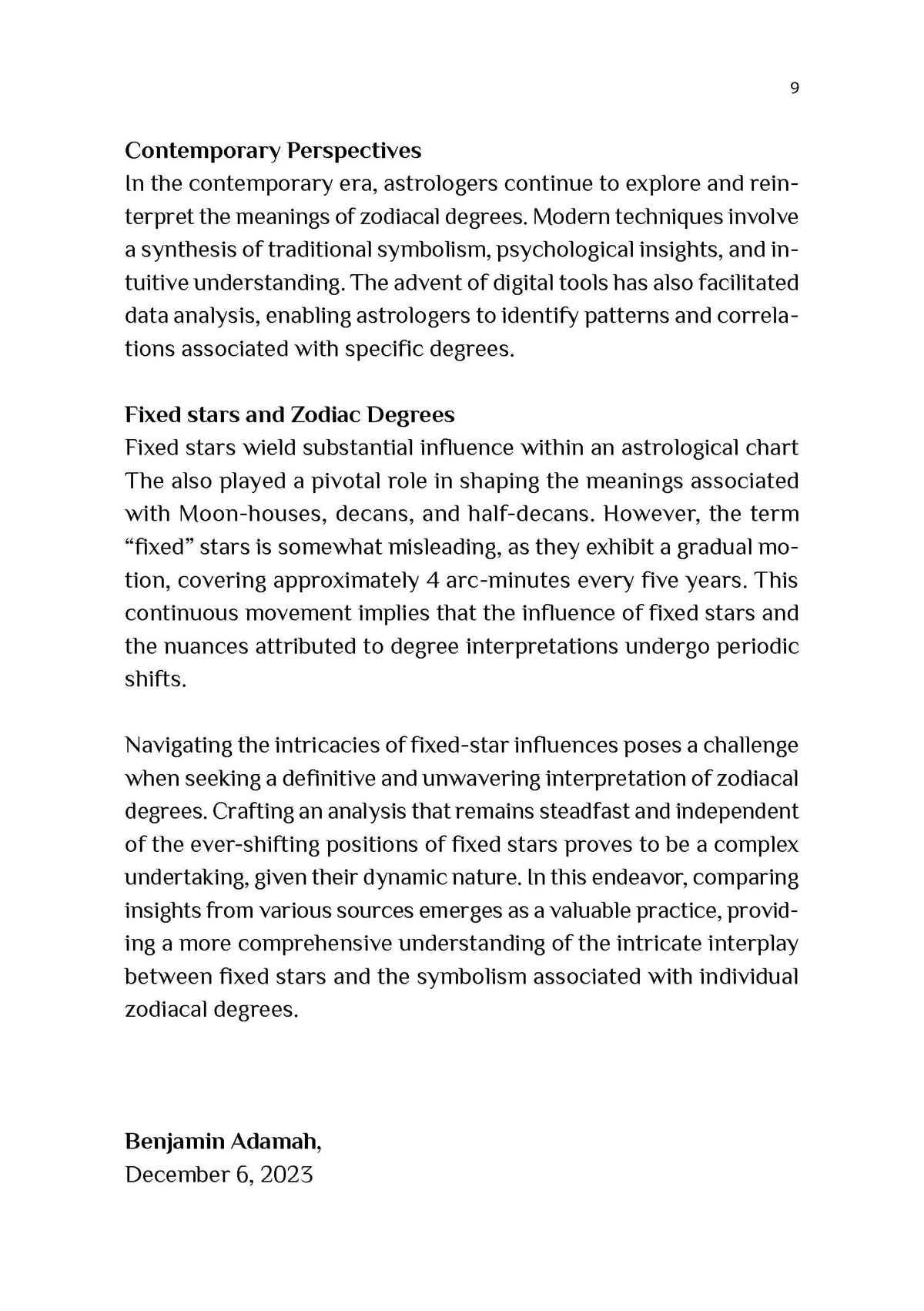 The Meaning of the 360 Zodiacal Degrees